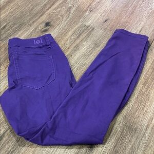 LEI Women's Vibrant Purple Skinny Jeans